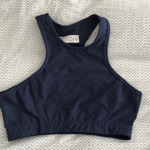 Outdoor voices small navy sports bra